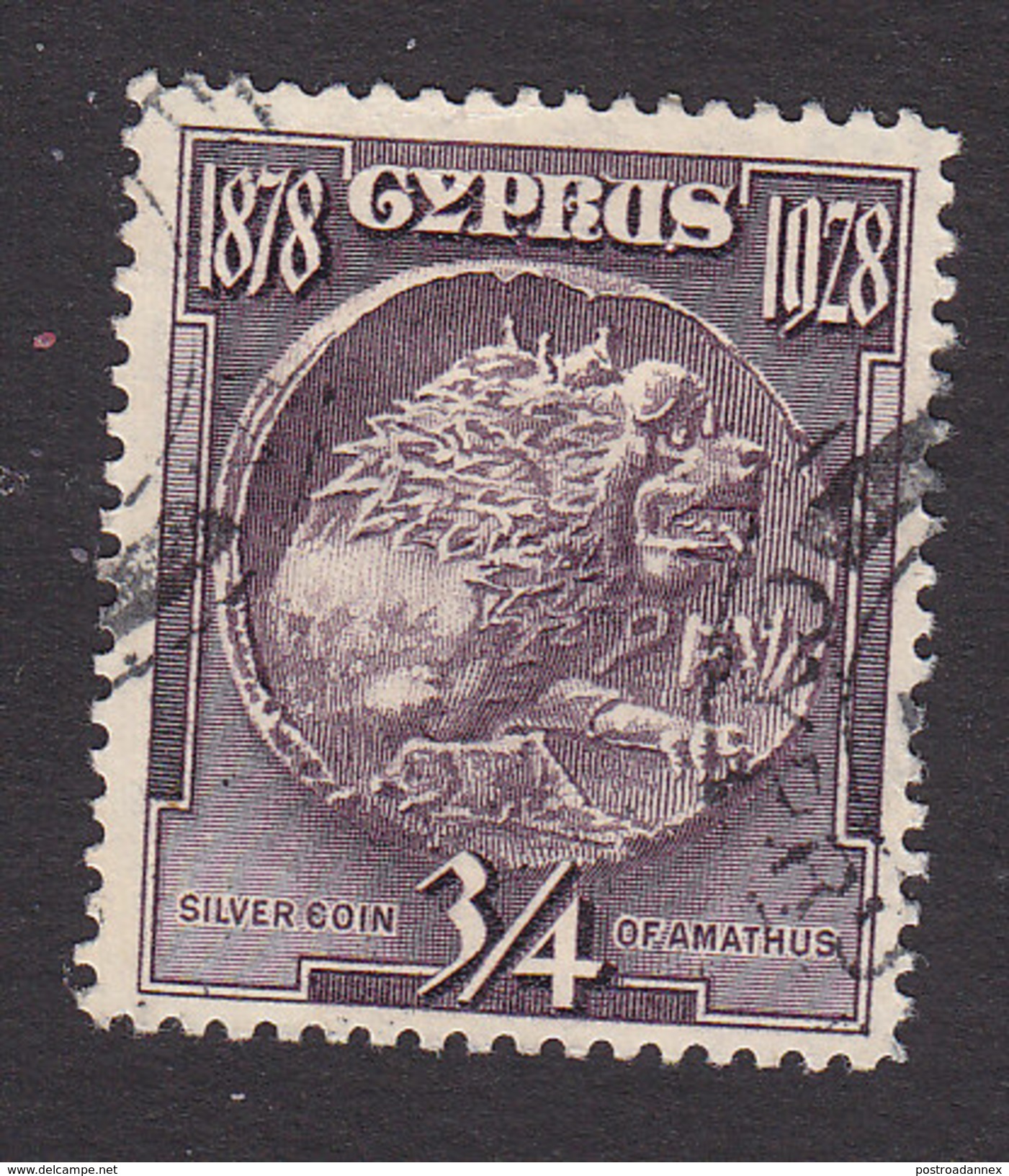 Cyprus, Scott #114, Used, Silver Coin, Issued 1928 - Cyprus (...-1960)