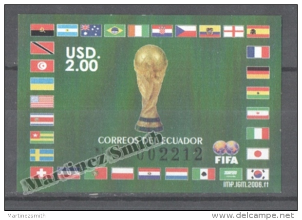 Ecuador - Equateur 2006 Yvert BF 138, Germany Football World Cup - Miniature Sheet - MNH - Ecuador