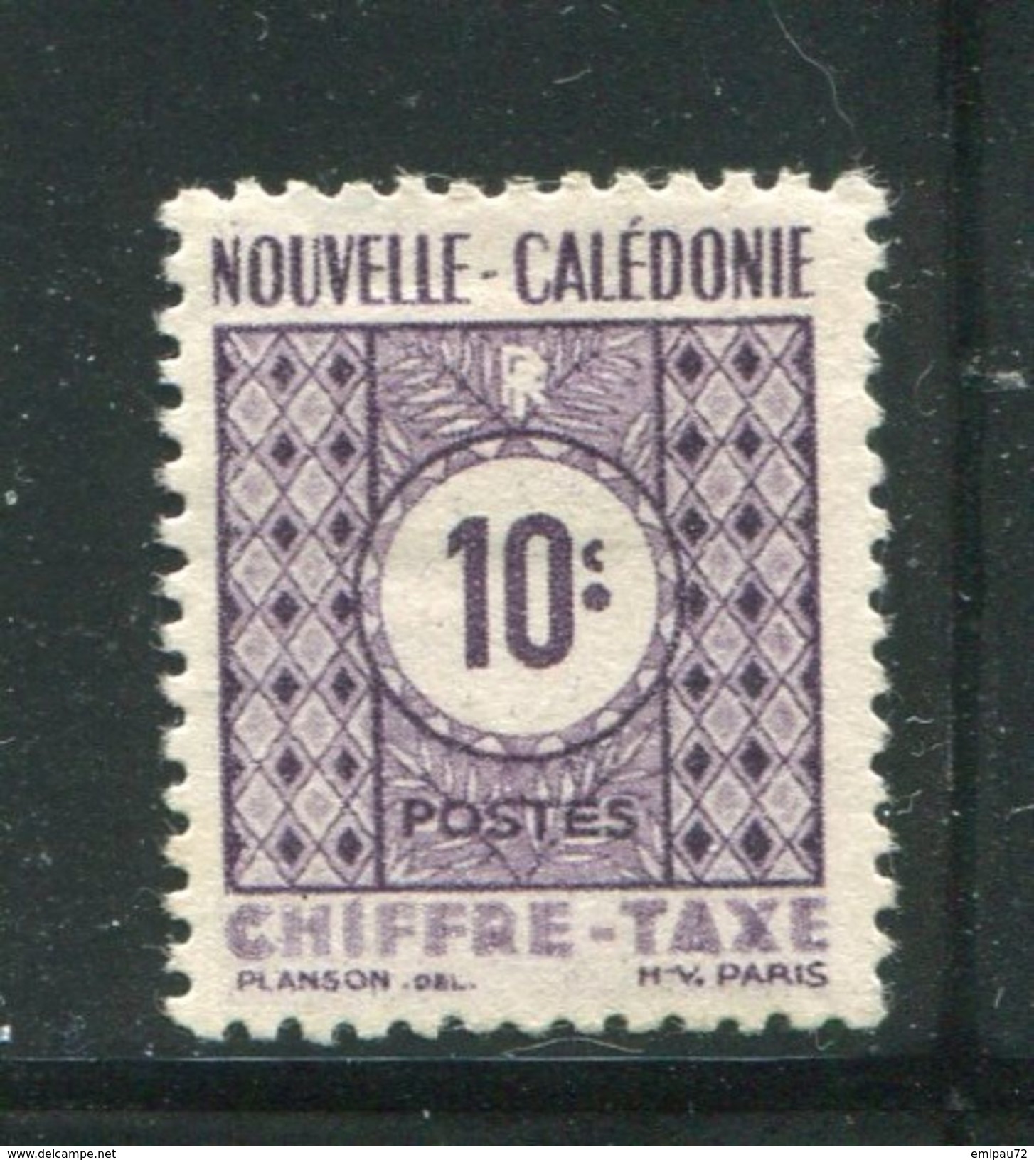 NOUVELLE CALEDONIE- Taxe Y&T N°39- Neuf Avec Charnière * - Strafport