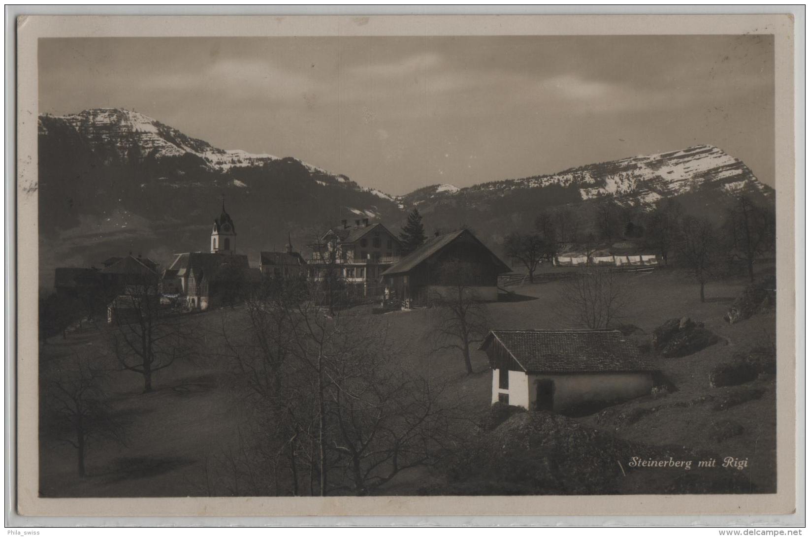 Steinerberg Mit Rigi - Photo: E. Goetz No. 1477 - Steinerberg