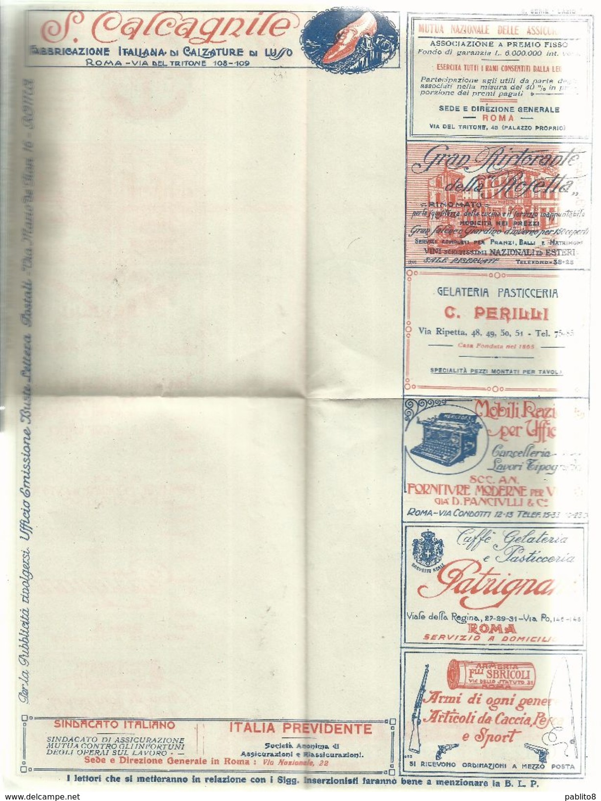 ITALY KINGDOM ITALIA REGNO 1921 BLP Busta Lettera Postale 20 Cent. Pubblicità LAMPO NUOVA FIRMATA UNUSED SIGNED - Zegels Voor Reclameomslagen (BLP)