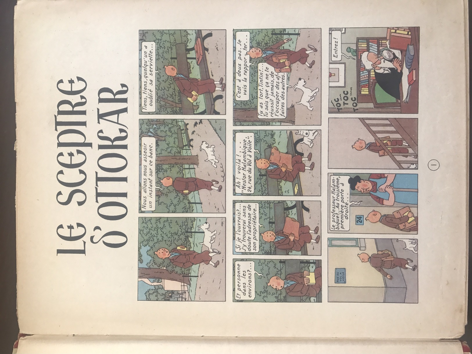Le Sceptre D'Ottokar - Edition 1947 - Tintin