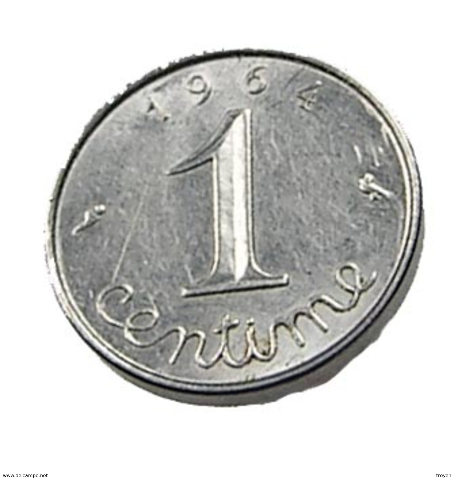 1 Centime - épi -  France - 1964 - Rebord -  Acier -  TTB+ - - Andere & Zonder Classificatie