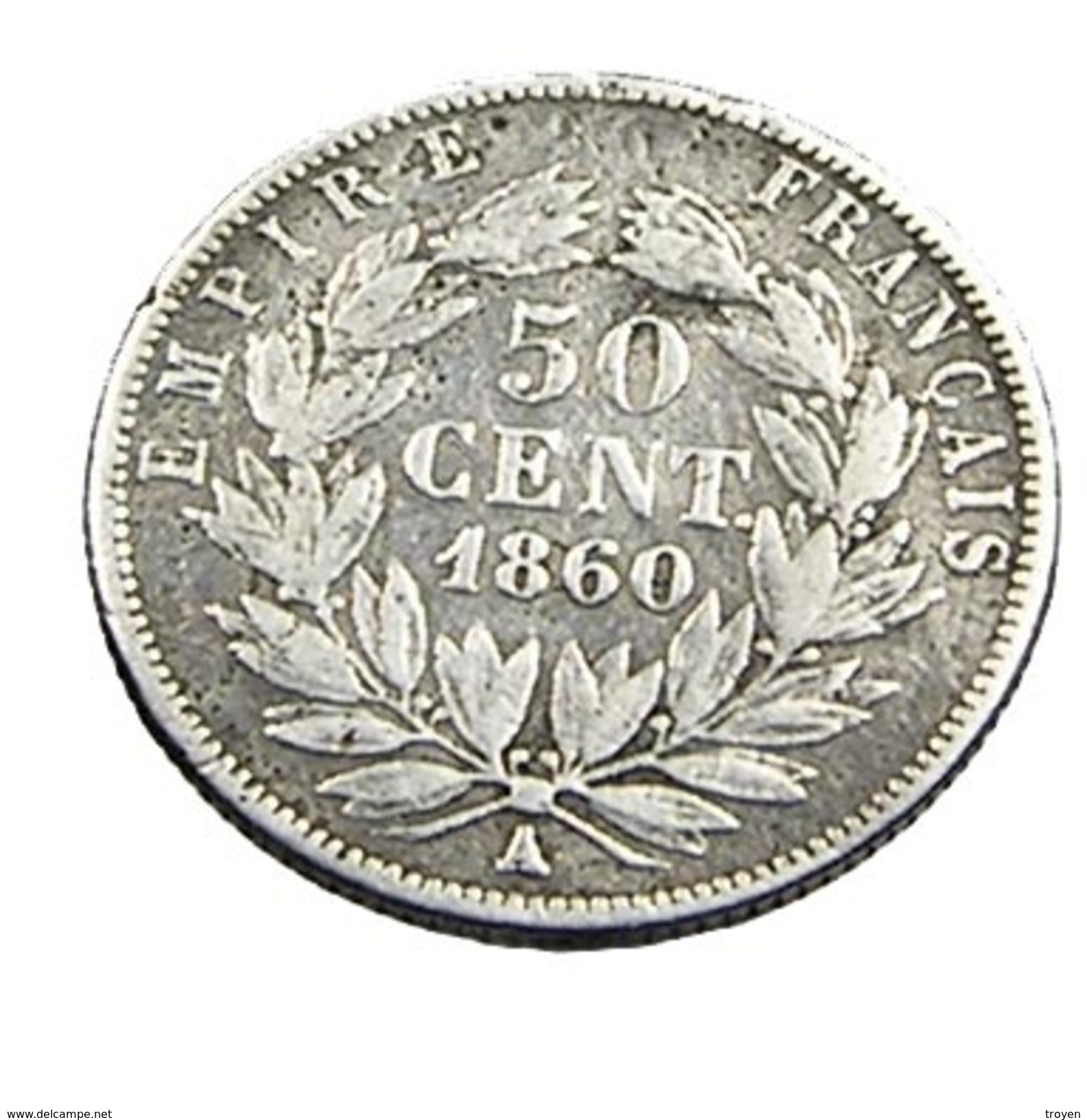50 Centimes - Napoléon III  - France - 1860 A - Argent  - TB+ - - 50 Centimes
