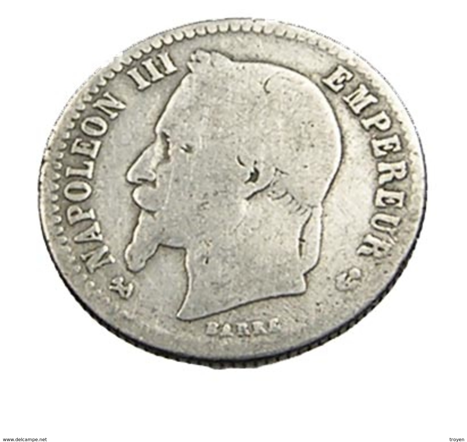 50 Centimes - Napoléon III  - France - 1867 - Argent  - B+ - - 50 Centimes