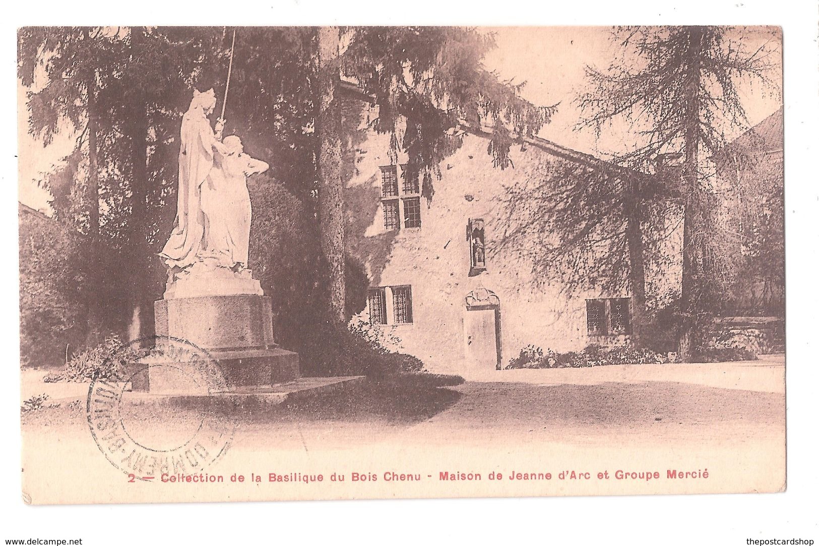 CPA 88 DOMRÉMY LA PUCELLE Vosges Collection De La Basilique Du Bois Chenu - Maison De Jeanne D'Arc Et Groupe Mercié - Domremy La Pucelle