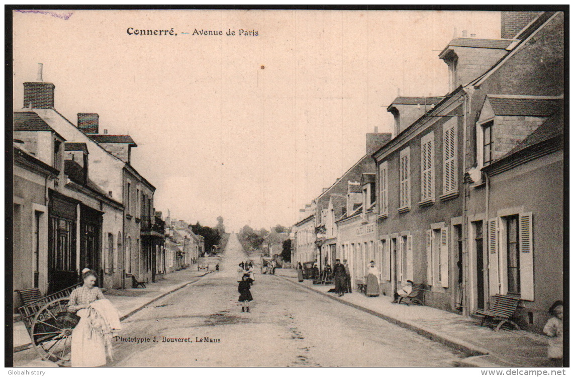 DD1505  FRANCE SARTHE CONNERRE AVENUE DE PARIS   POSTCARD - Connerre