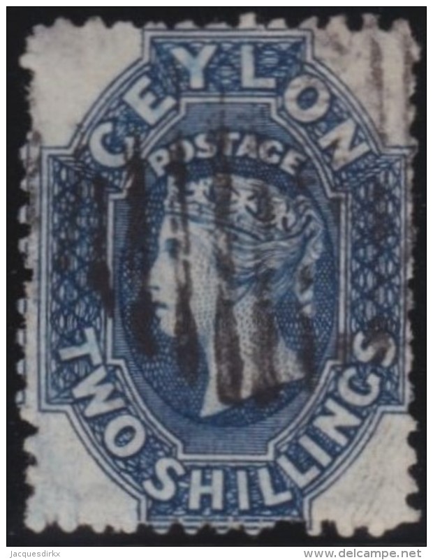 Ceylon          .   Yvert   42 A      .        O      .   Gebruikt    .     /    .     Cancelled - Ceylon (...-1947)