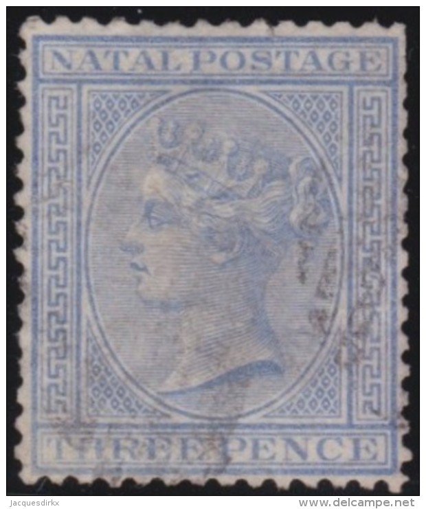 Natal      .   Yvert   30     .        O      .   Gebruikt    .     /    .     Cancelled - Natal (1857-1909)