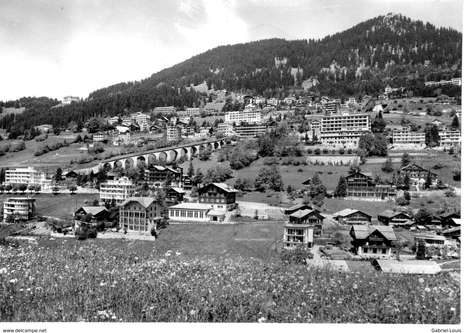 Photo Originale:  / Leysin  Vue Générale /Suisse / Schweiz / Swizzera~16.5x12 Cm / Vaud - Plaatsen