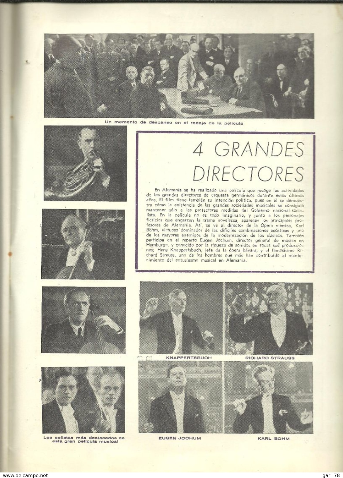 MUSICA N° 4 Revue Bi-mensuelle 5 De Febrero De 1945 - Ano 2 - Cultural
