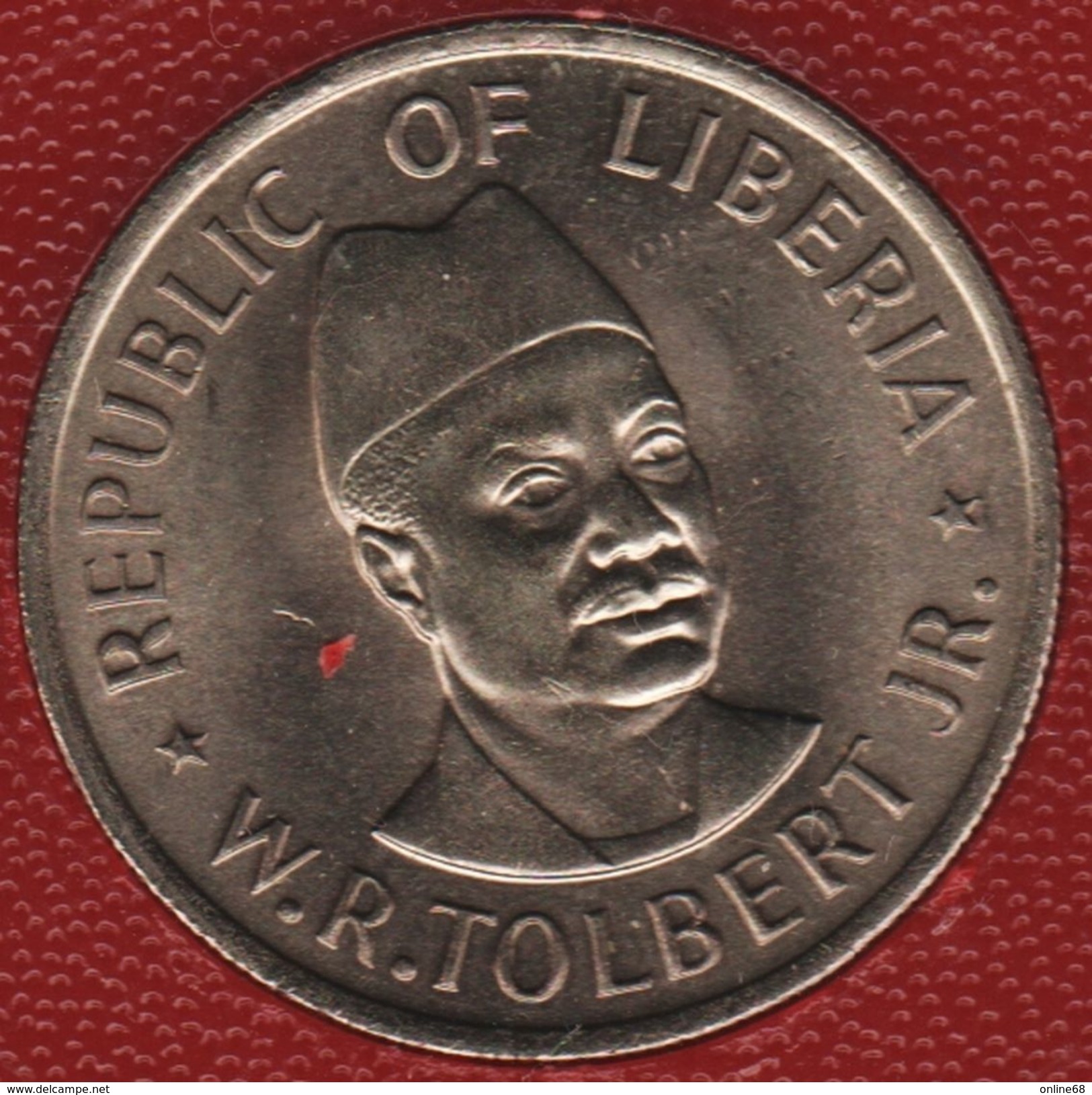 LIBERIA 25 CENT 1976 FAO KM# 30  W.R.TOLBERT JR. - Liberia