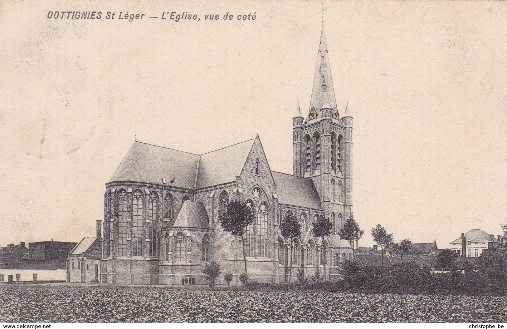 Dottignies St Leger, L'Eglise Vue Du Côté (pk36688) - Mouscron - Moeskroen