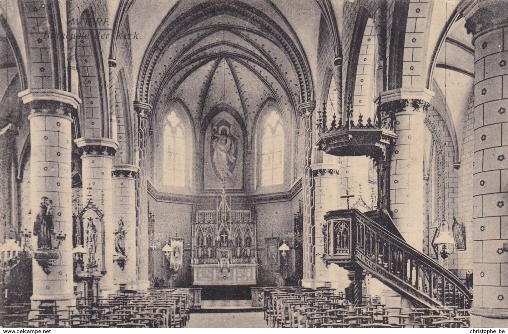 Moere, Binnenzicht Van De Kerk (pk36691) - Gistel