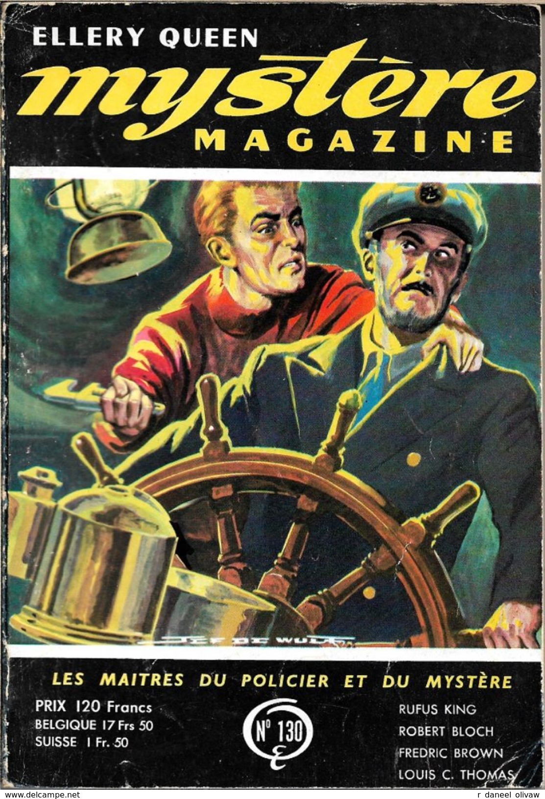 Mystère Magazine 130, Novembre 1958 (BE+) - Opta - Ellery Queen Magazine