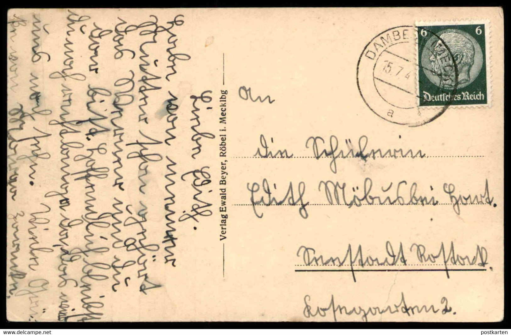 ALTE POSTKARTE RÖBEL IN MECKLENBURG 1941 MÜRITZSEE Müritz Cpa AK Ansichtskarte Postcard - Roebel