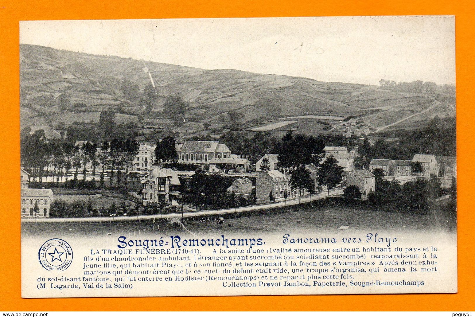 Sougné-Remouchamps. Panorama Vers Playe . Légende De La Traque Funèbre. - Aywaille