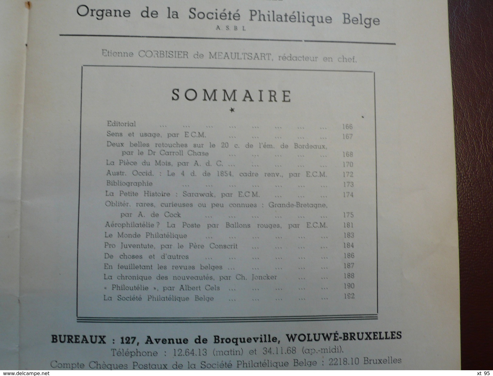 Le Philateliste Belge - Numero 9 - Juin 1947 - Voir Sommaire - Frais De Port 1.50 Euros - Sonstige & Ohne Zuordnung