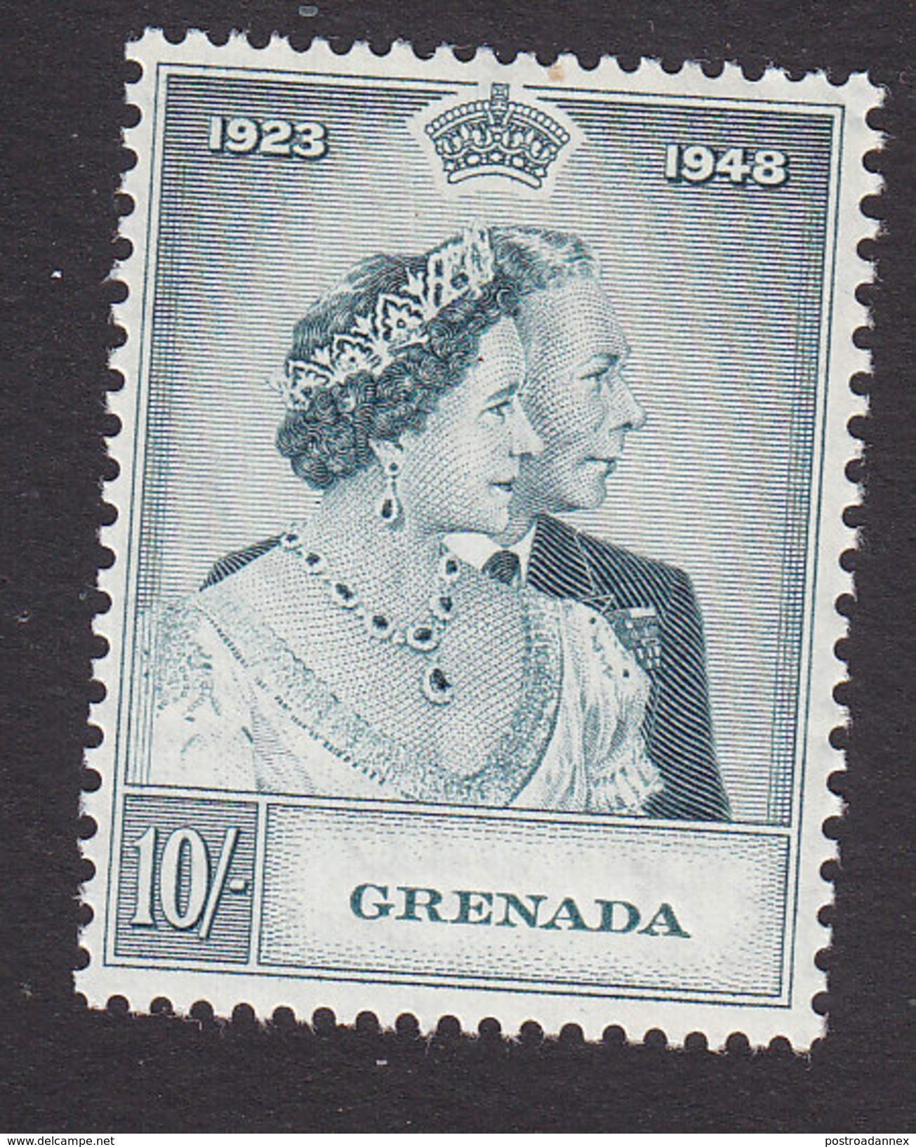 Grenada, Scott #146, Mint Hinged, Silver Wedding, Issued 1948 - Grenada (...-1974)