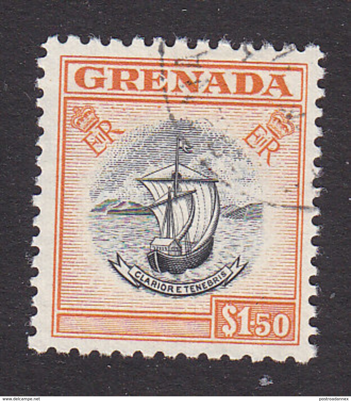 Grenada, Scott #162, Used, Seal Of The Colony, Issued 1951 - Grenada (...-1974)