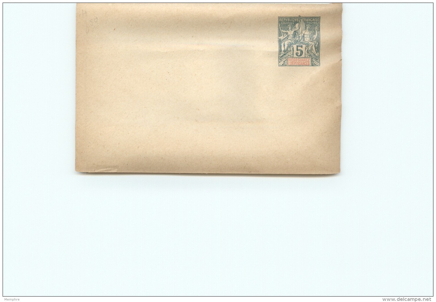 Entier Petite Enveloppe 5 Cent  &laquo;DIEGO SUAREZ Et Dépendances&raquo; Neuve - Briefe U. Dokumente