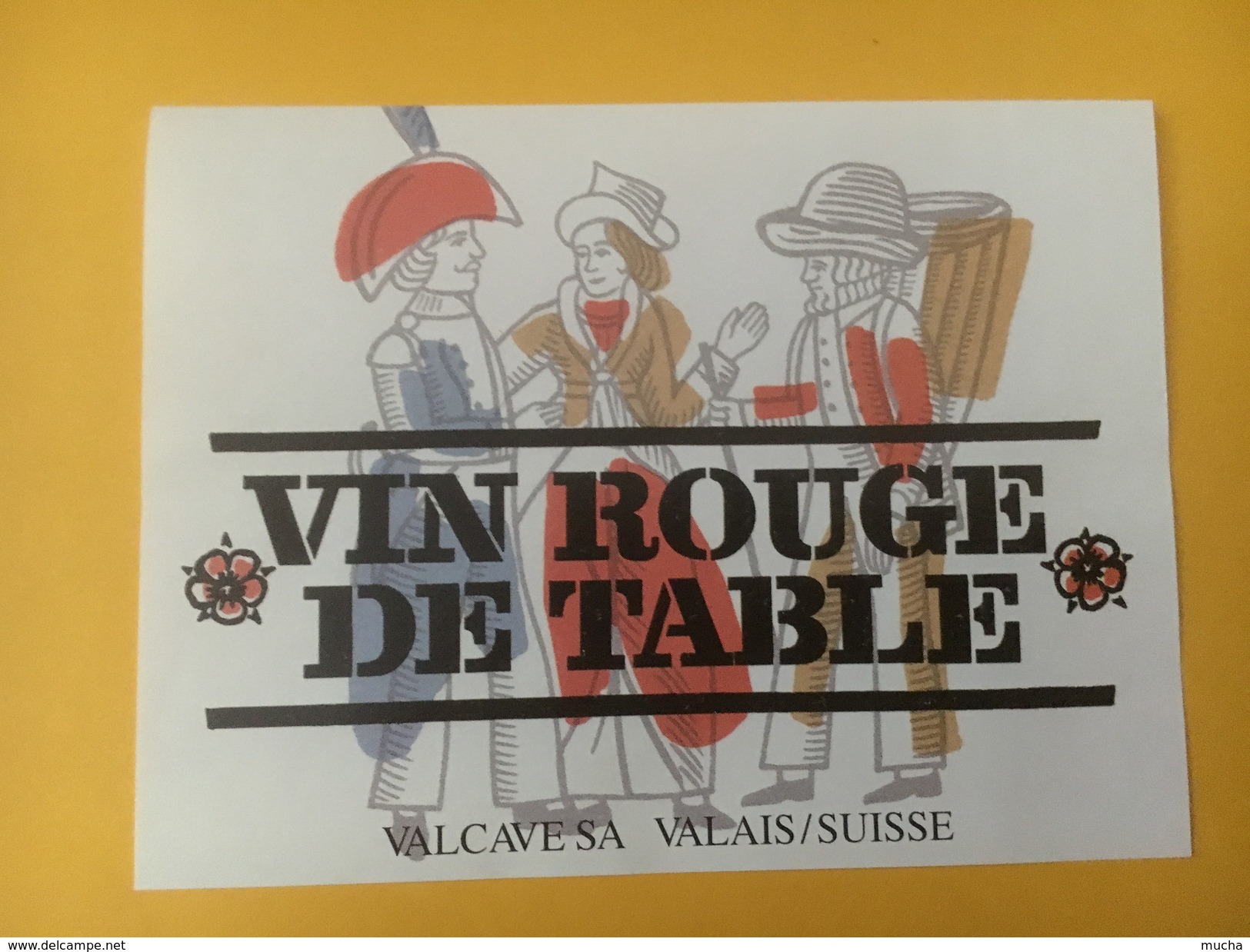 4296- Vin Rouge De Table Valais Suisse - Trachten