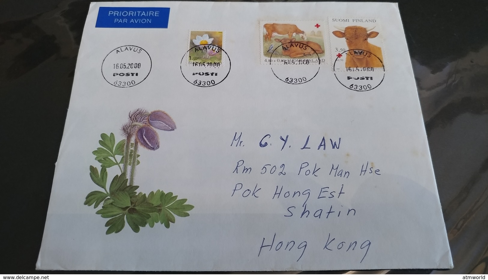 Postal Cover From Finland To Hong Kong - Entiers Postaux