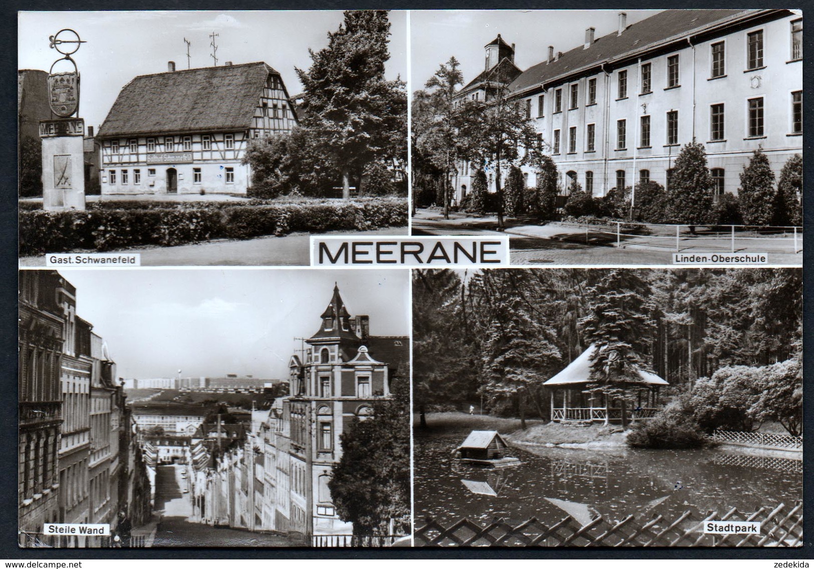 A5016 - Alte MBK Ansichtskarte - Meerane - Gaststätte Schule - Meerane