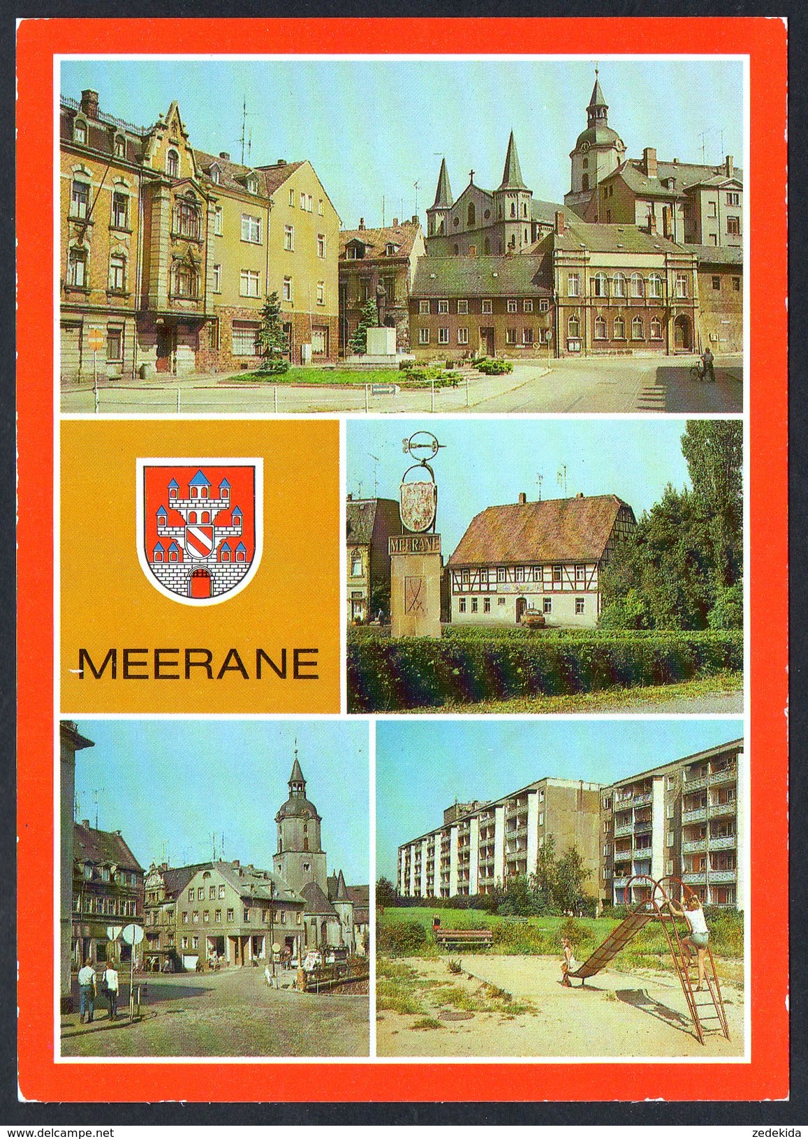 A5017 - Alte MBK Ansichtskarte - Meerane - Gaststätte Schwanefeld Neubaugebiet - Richter TOP - Meerane