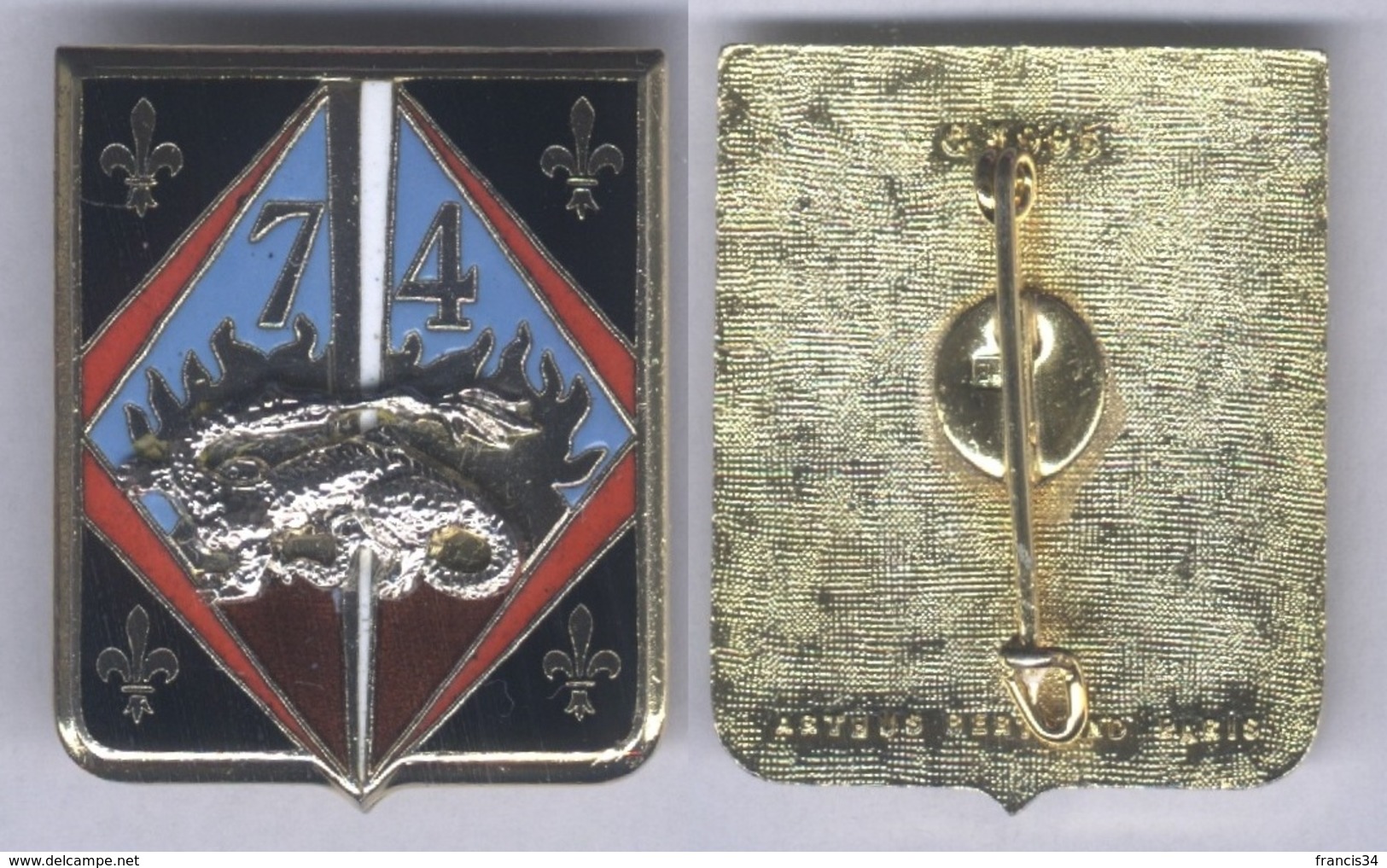 Insigne Du 74e Régiment D'Infanterie - Armée De Terre