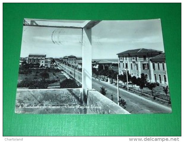 Cartolina Marebello Di Rimini - Viale Regina Elena 1957 - Rimini