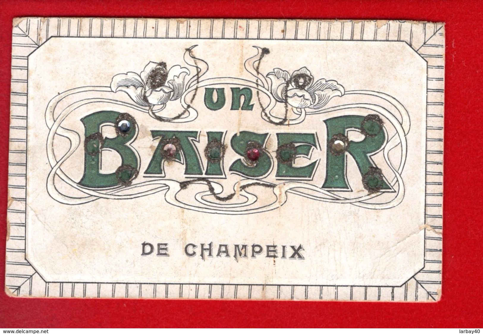 1 Cpa Carte Postale Ancienne - Un Baiser De Champeix - Other & Unclassified