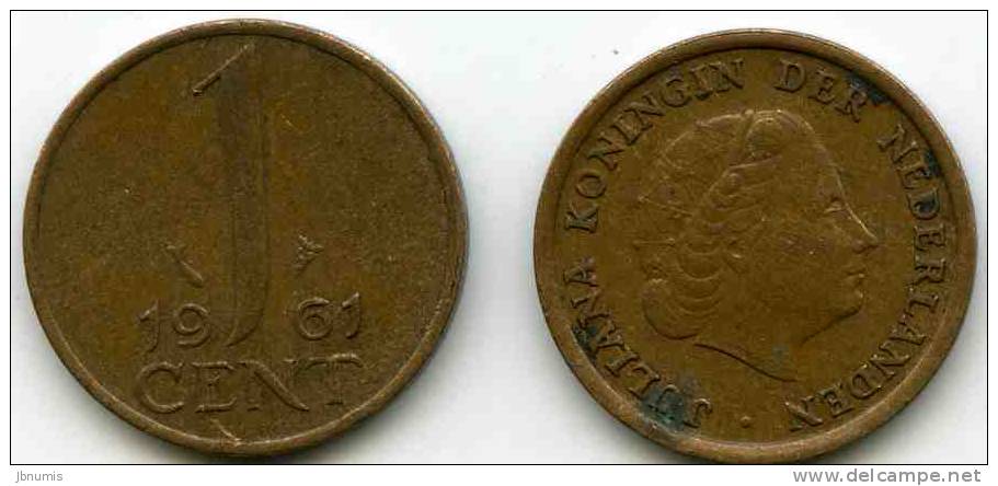 Pays-Bas Netherland 1 Cent 1961 KM 180 - 1948-1980 : Juliana