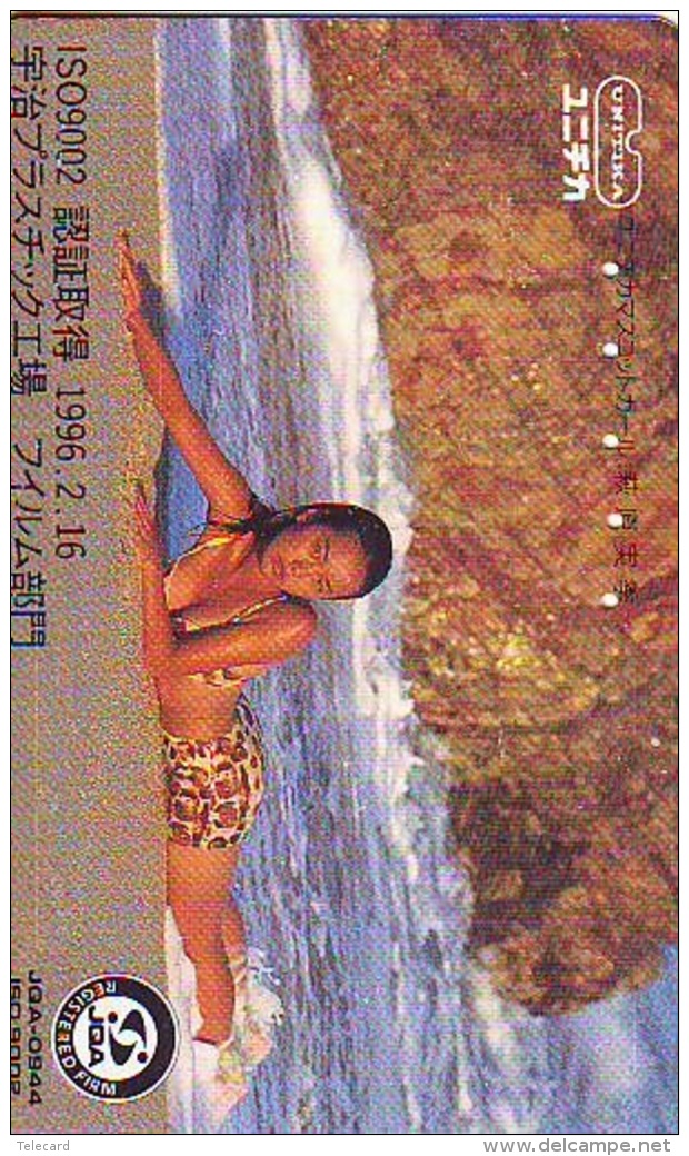 Télécarte Japon EROTIQUE (5967) EROTIC * UNITIKA * Japan * ACTRESS * TK * BIKINI * BATHCLOTHES * FEMME * SEXY LADY - Mode