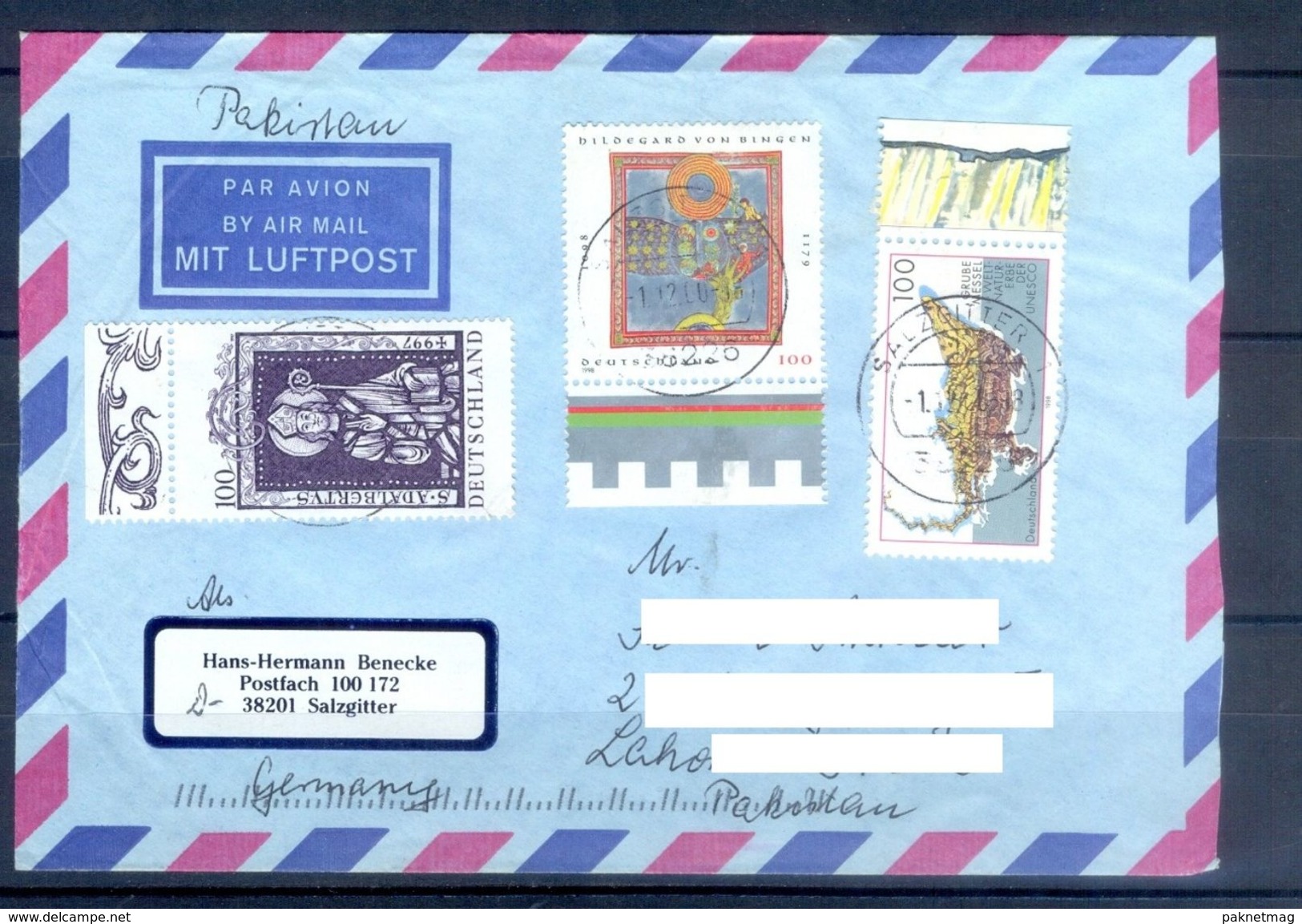 D761- Postal Used Cover. Posted From Germany To Pakistan. Joint Issue. - Other & Unclassified
