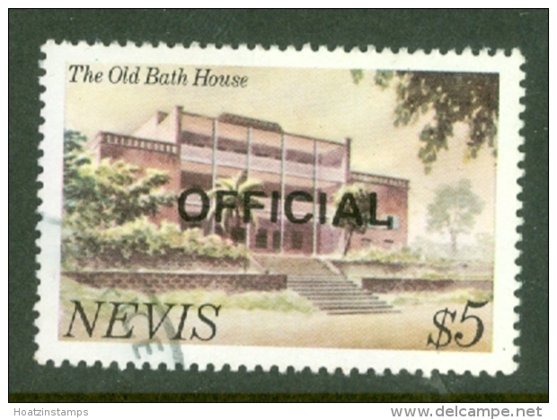 Nevis: 1981   Pictorial 'Official' OVPT   SG O21    $5   Used - St.Kitts And Nevis ( 1983-...)