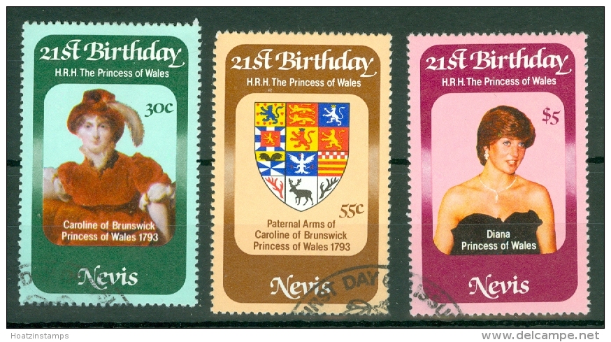 Nevis: 1982   21st Birthday Of Princess Of Wales   Used - St.Kitts And Nevis ( 1983-...)