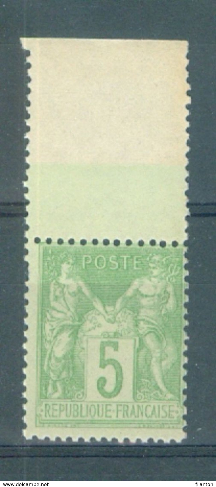 FRANCE - Yv. Nr 102 - Type Sage - Bladboord/bord De Feuille - Zonder Gom/sans Gomme - 1898-1900 Sage (Type III)