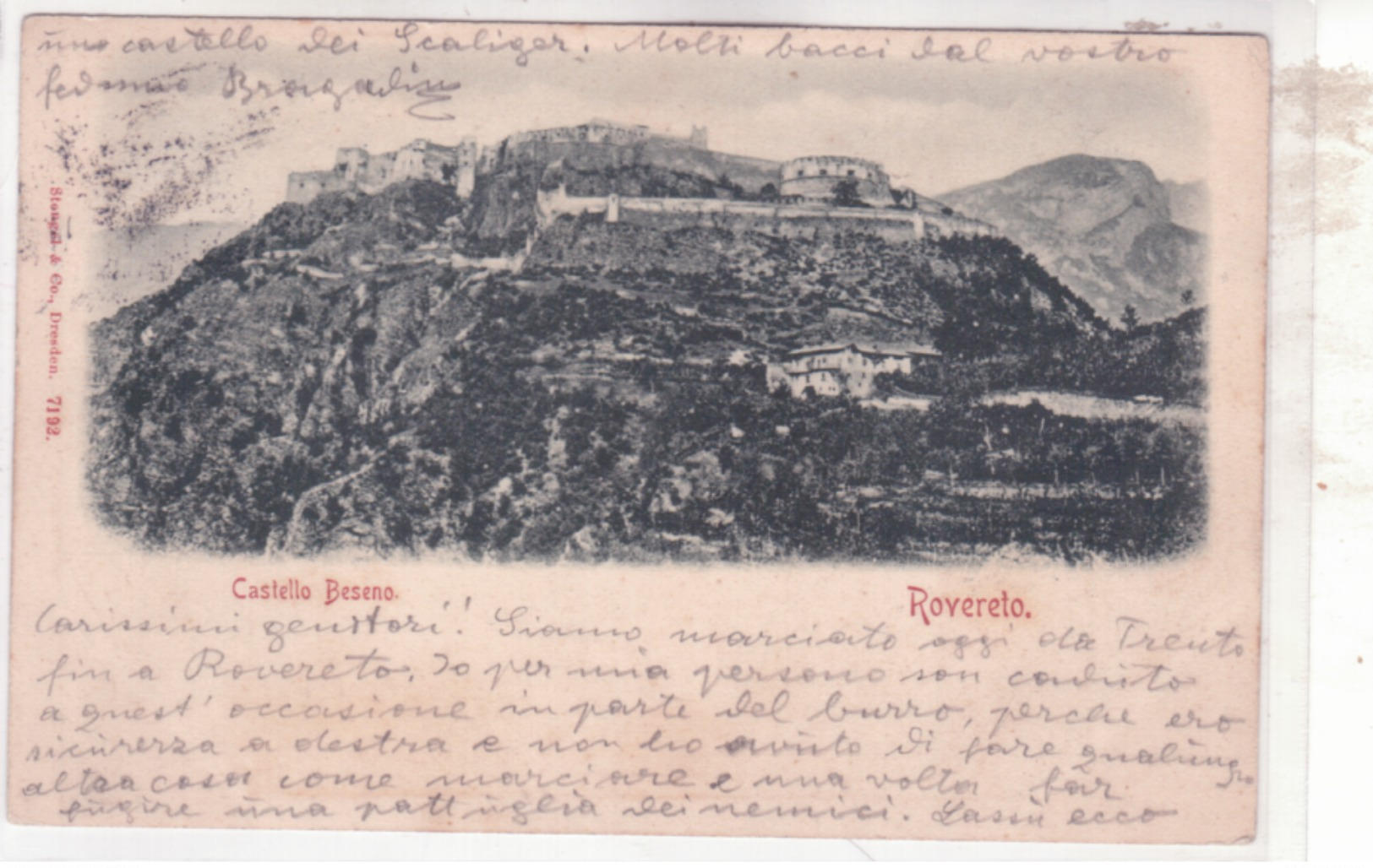 Castel Beseno  - Viaggiata 1902    F390 - Altri & Non Classificati