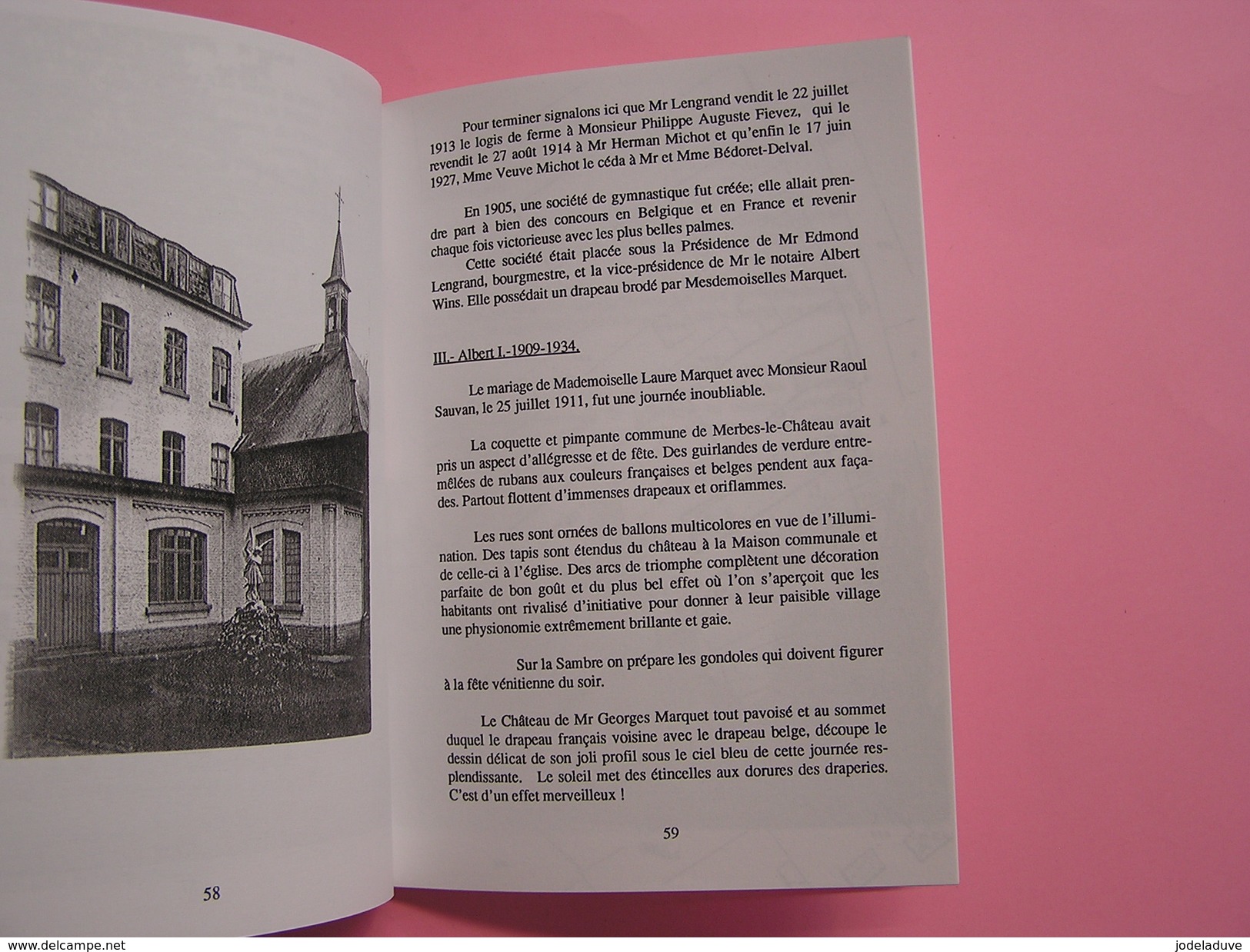 HISTOIRE DE MERBES LE CHATEAU Régionalisme Hainaut Sambre Comté du Hainaut Eglise