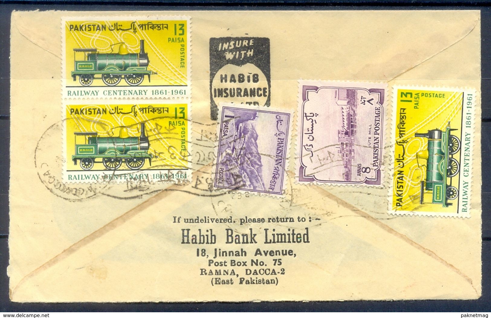 D780- Postal Used Cover. Posted From Pakistan. Railway. Transports. - Pakistan