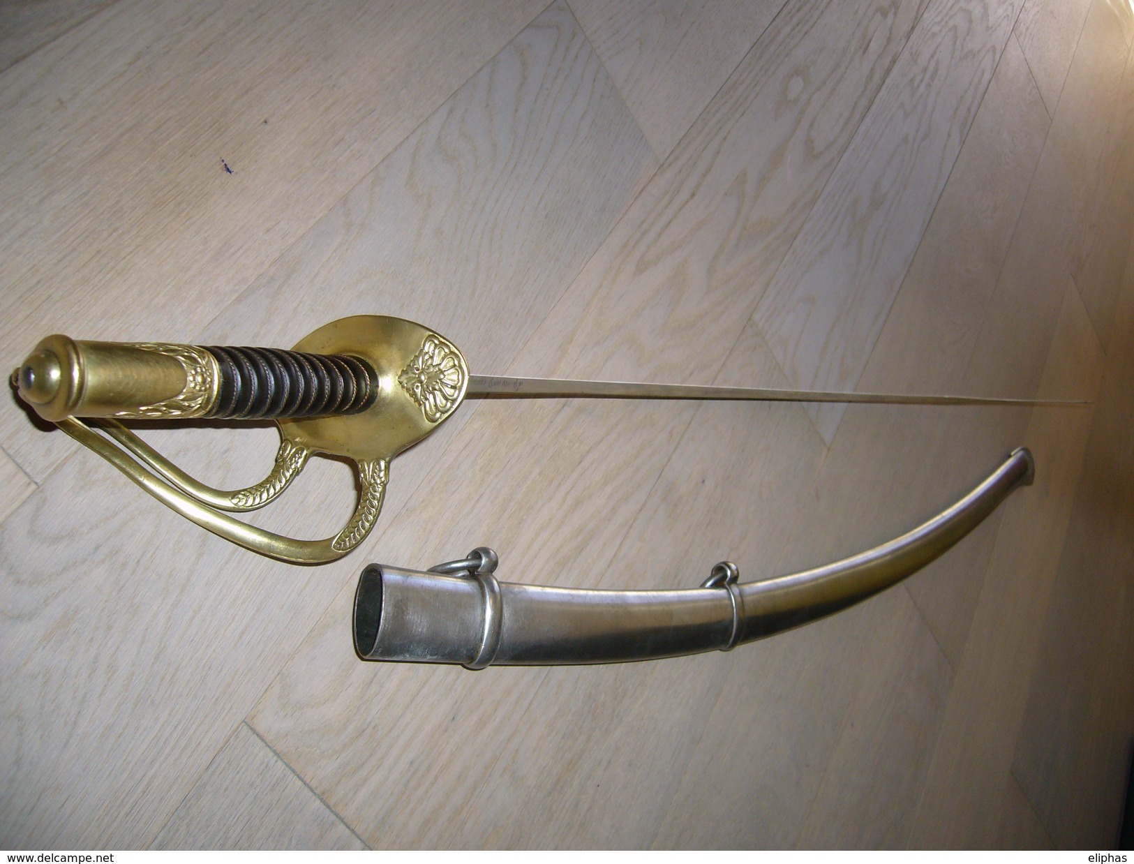 Sabre officier poignée modèle 1822, lame manufacture royale de Châtellerault juin 1830