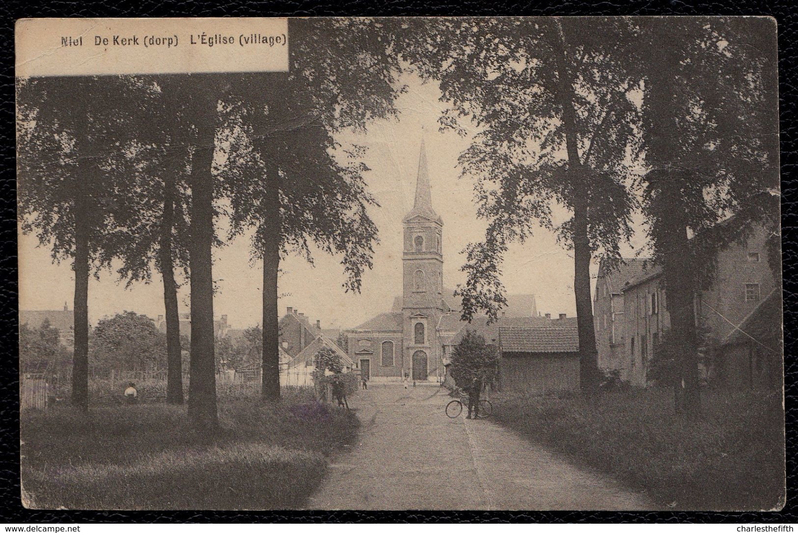 NIEL - DE KERK - Geanimeerde - édit. De Vries - Niel