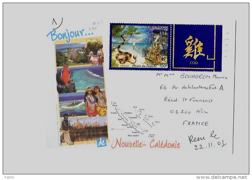 T.O.M. &ndash; NLE CALEDONIE &laquo; NOUMEA &raquo;LSI &ndash; Affrt. &laquo; FRANCE Métro &raquo; à 100F. (0&euro;24)Yv - Briefe U. Dokumente