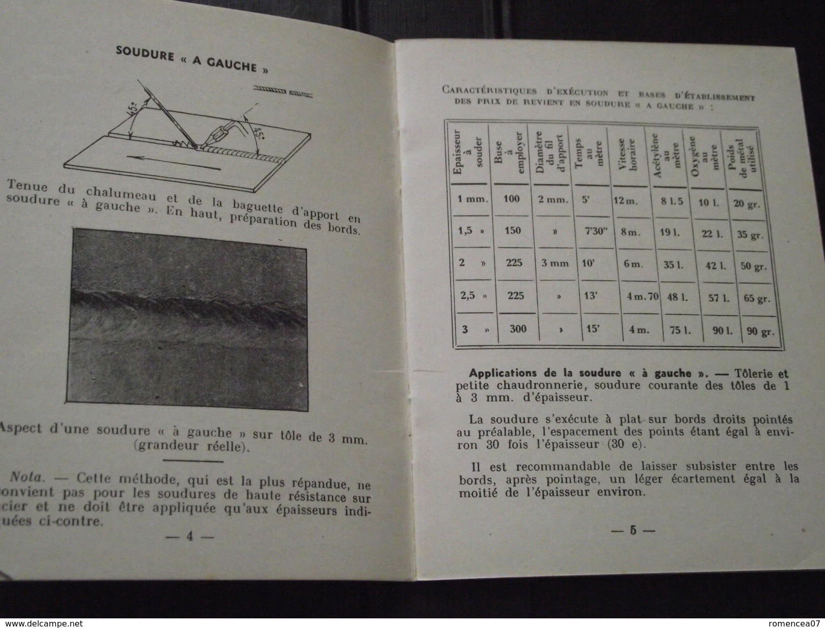 SOUDURE AUTOGENE - Oxy- Acétylénique - Fascicule Sur La Technique - Barême - Vers 1930 - Plomberie, Soudure - A Voir ! - Bricolage / Technique