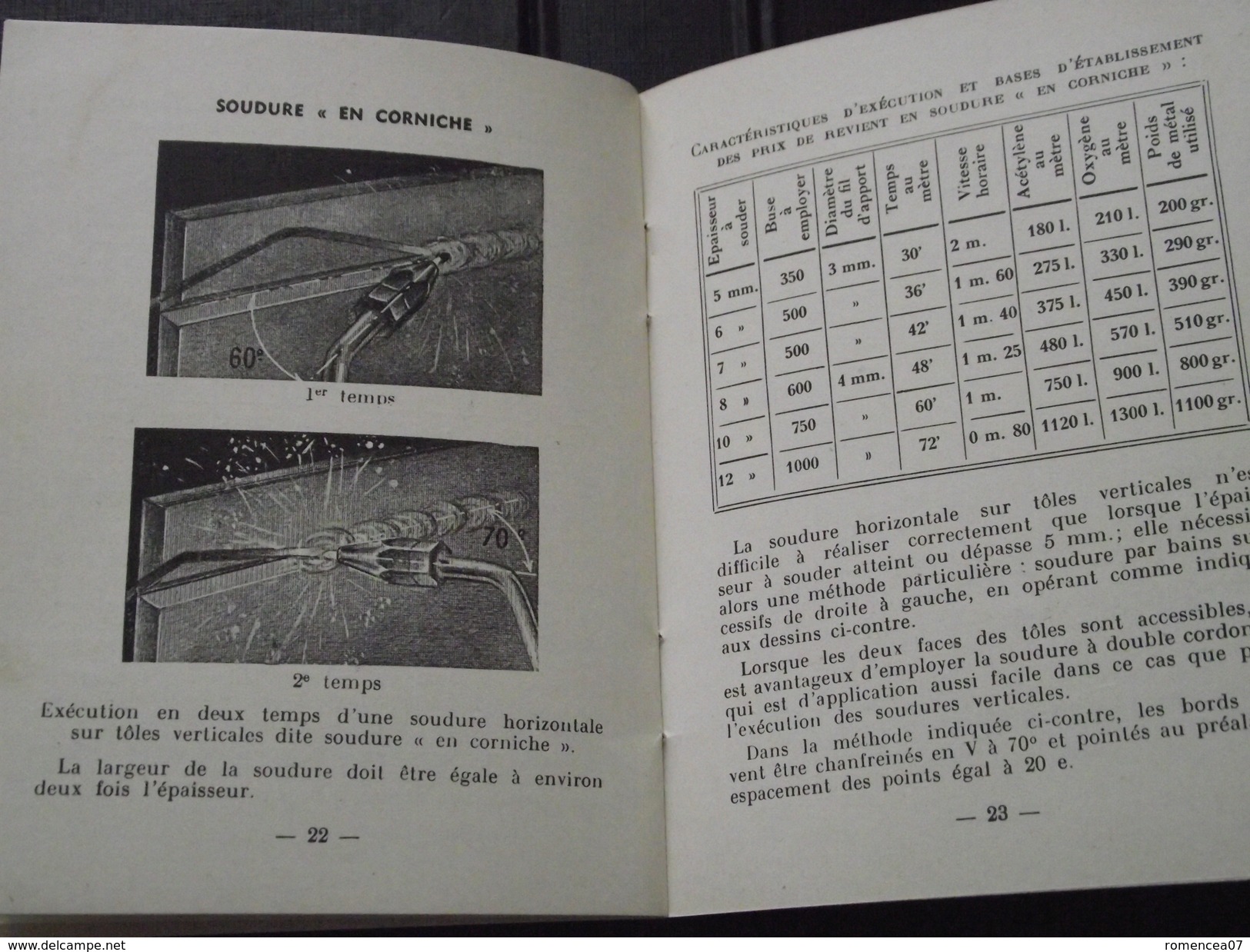 SOUDURE AUTOGENE - Oxy- Acétylénique - Fascicule Sur La Technique - Barême - Vers 1930 - Plomberie, Soudure - A Voir ! - Do-it-yourself / Technical