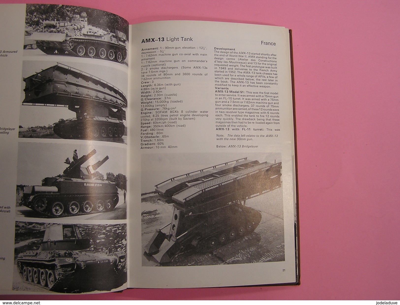 ARMOURED FIGHTING VEHICLES OF THE WORLD C.F. Foss Blindés Char Tank USA France Urss Israël Pays Bas Royaume Uni