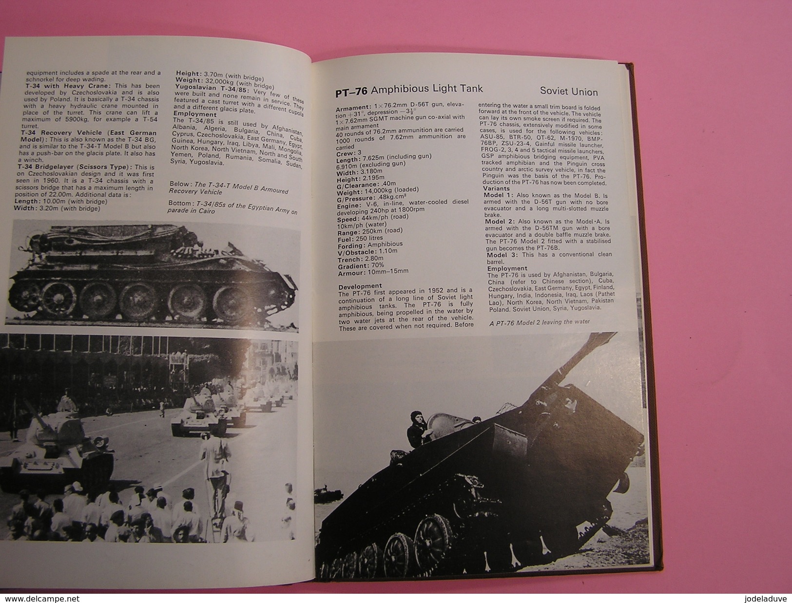 ARMOURED FIGHTING VEHICLES OF THE WORLD C.F. Foss Blindés Char Tank USA France Urss Israël Pays Bas Royaume Uni