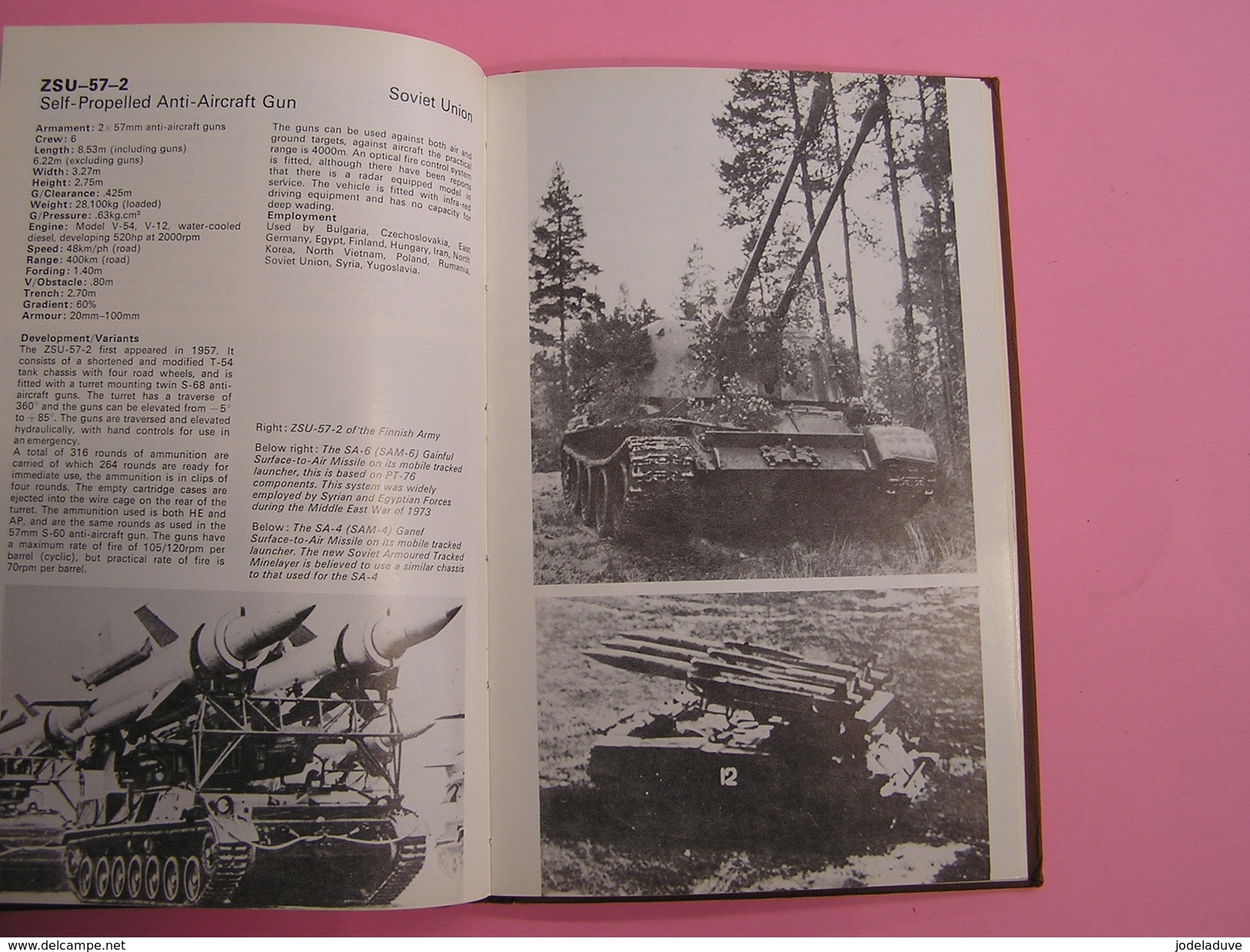 ARMOURED FIGHTING VEHICLES OF THE WORLD C.F. Foss Blindés Char Tank USA France Urss Israël Pays Bas Royaume Uni