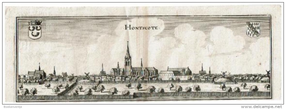 Hondschote - Hontscote Gravure Van Merian 1650 - Andere & Zonder Classificatie